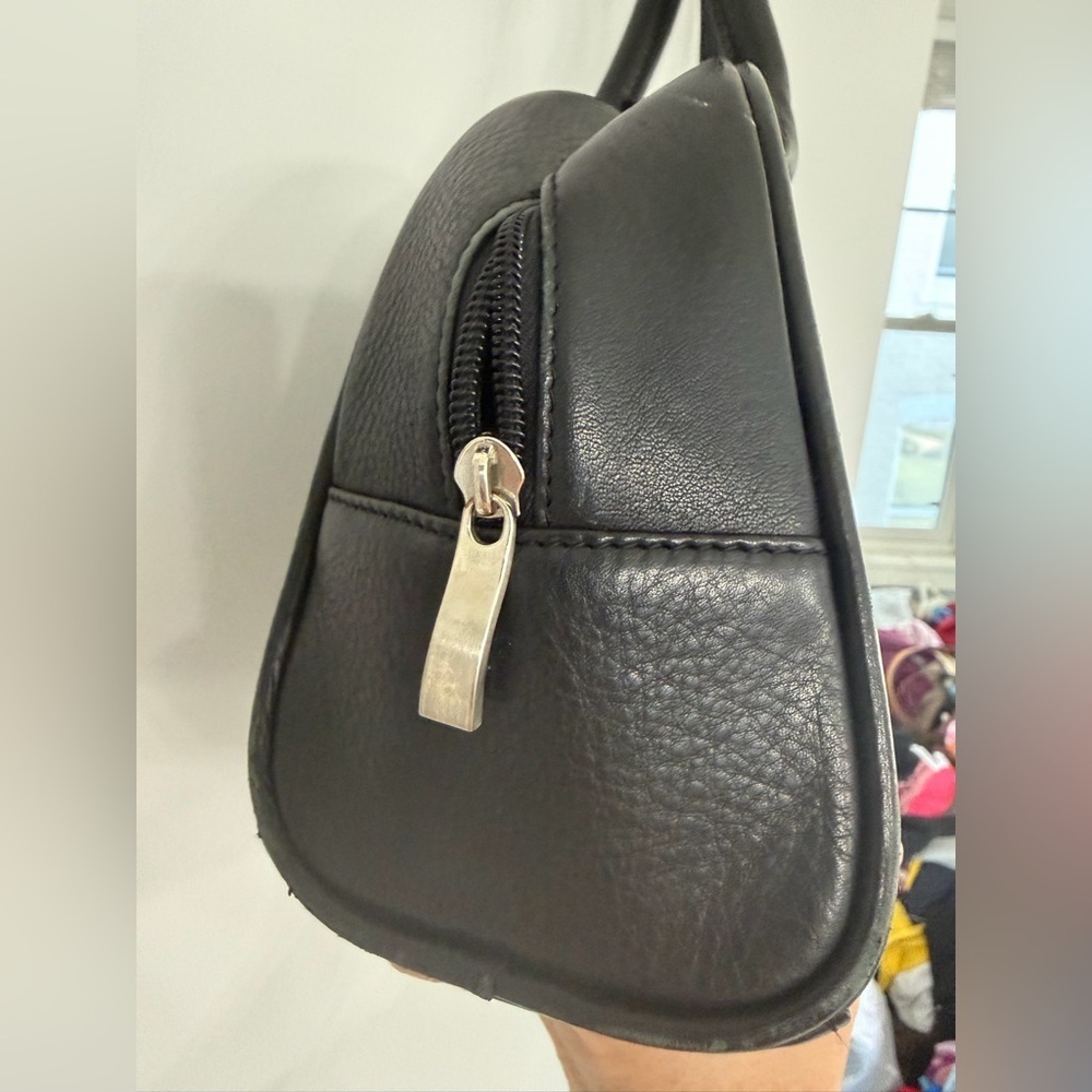 Osgoode Marley black leather handbag purse - Picture 4 of 15